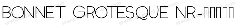 Bonnet Grotesque Nr字体转换
